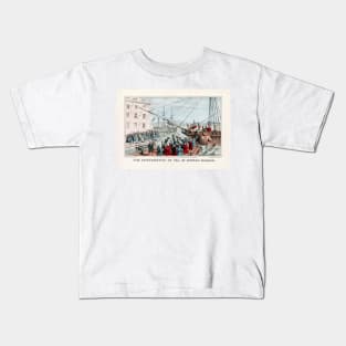 Boston Tea Party, 1773 (C030/1301) Kids T-Shirt